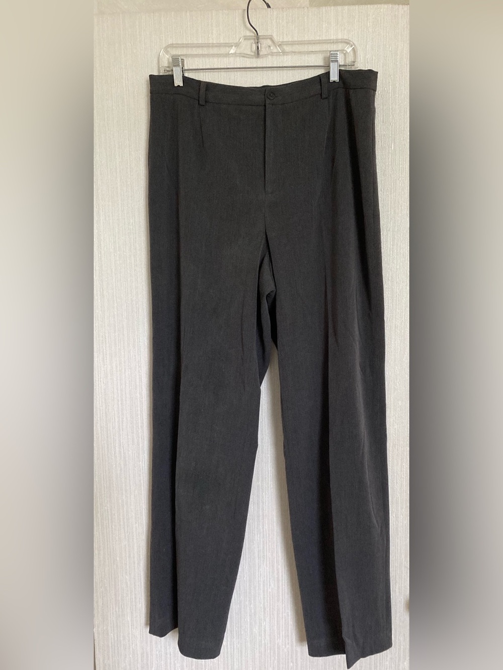 Rafaella Ladies vintage Straight-Leg Dress Pants - Charcoal Gray